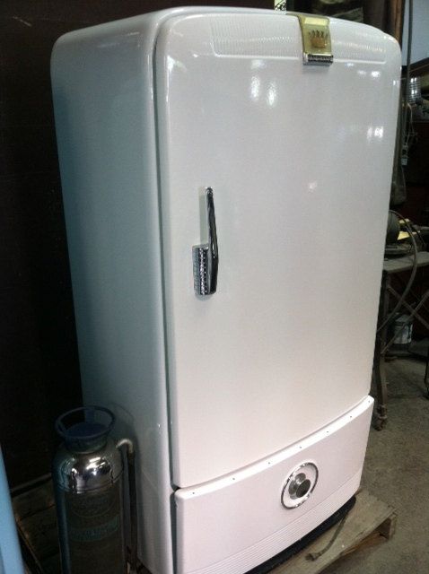 Refrigerateur vintage beige