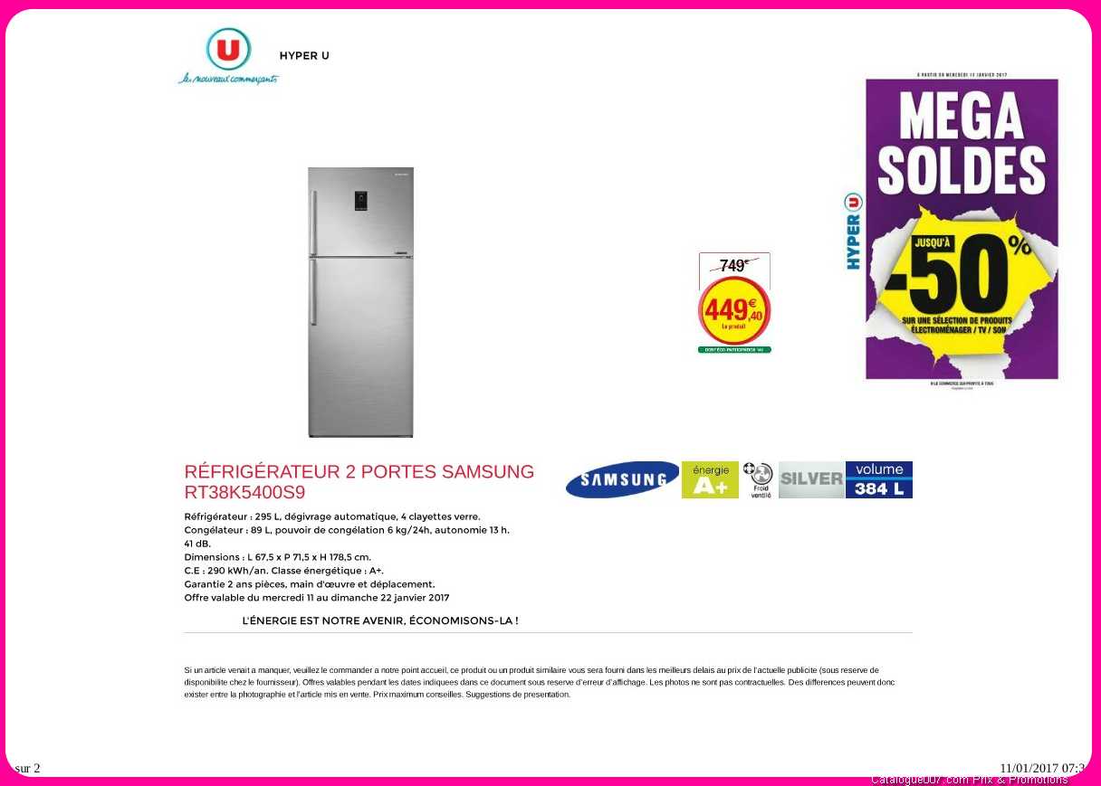 Frigo samsung super u