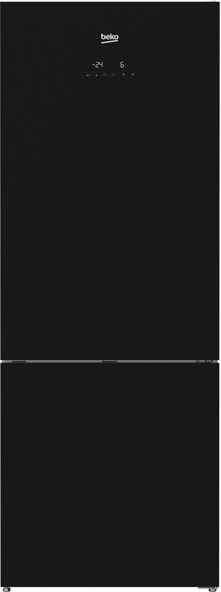 Frigo beko noir verre