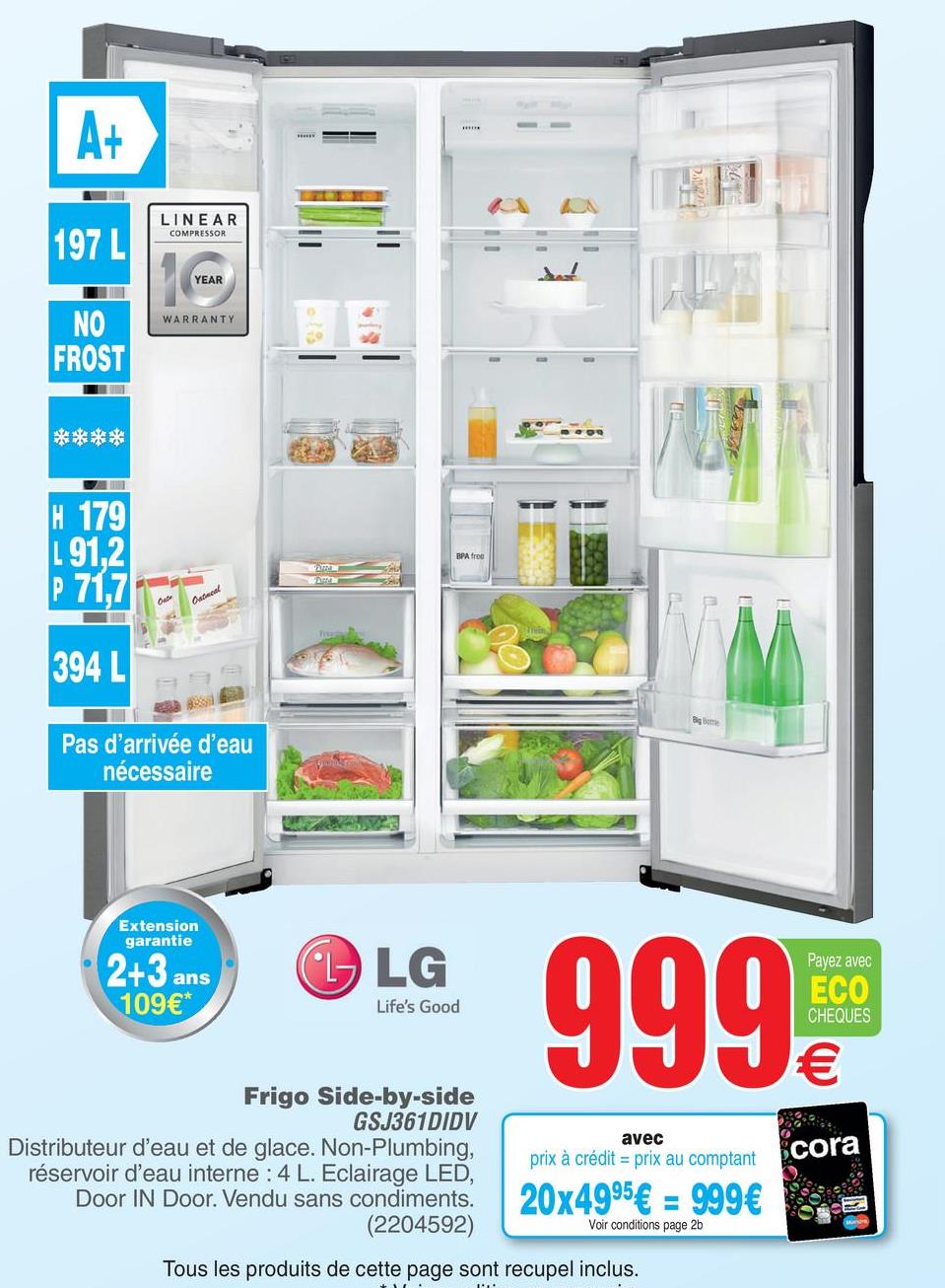 Frigo beko cora