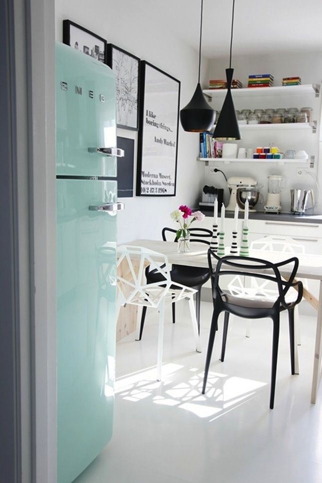 Frigo smeg couleur pastel