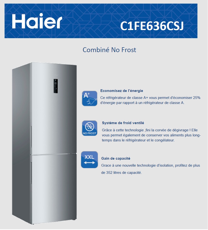 Refrigerateur haier fe352cs