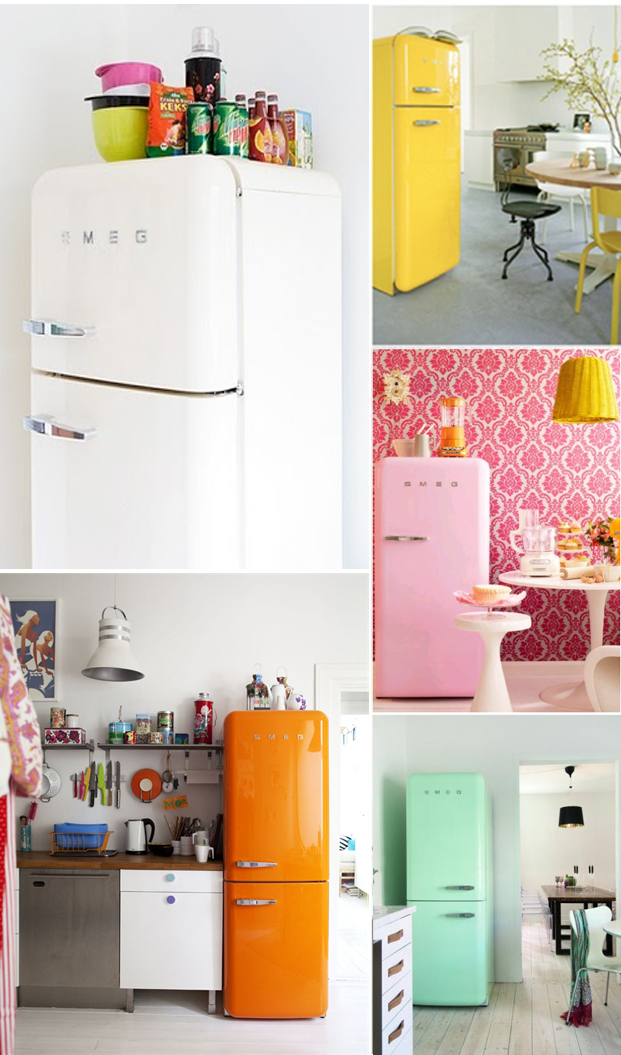 Smeg frigo jaune prix