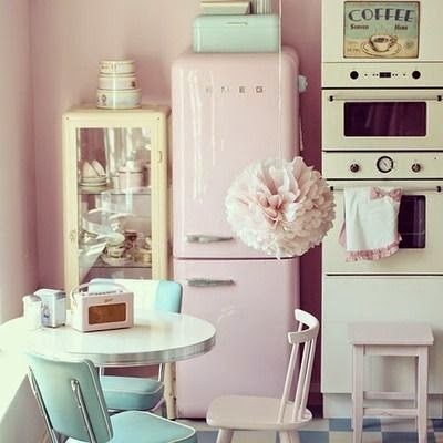 Frigo vintage pastel