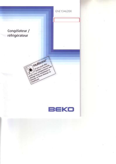 Frigo beko point d'exclamation rouge
