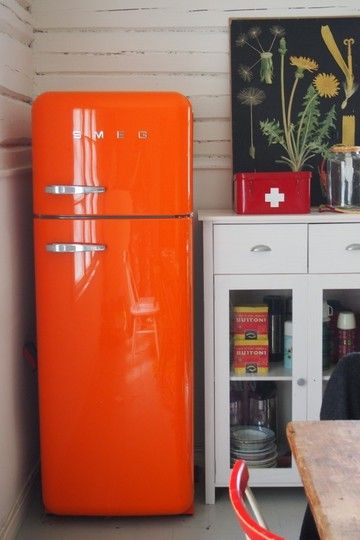 Frigo smeg arancione