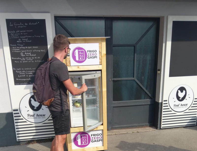 Frigo zéro gaspi bordeaux