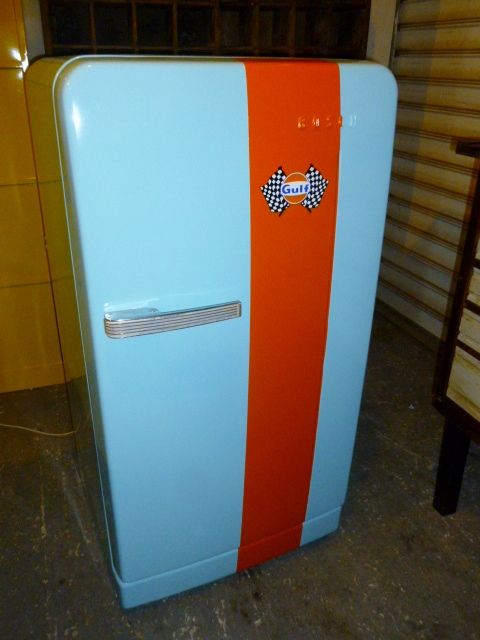Frigo vintage rouge smeg