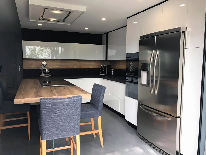 Frigo americain integre dans cuisine