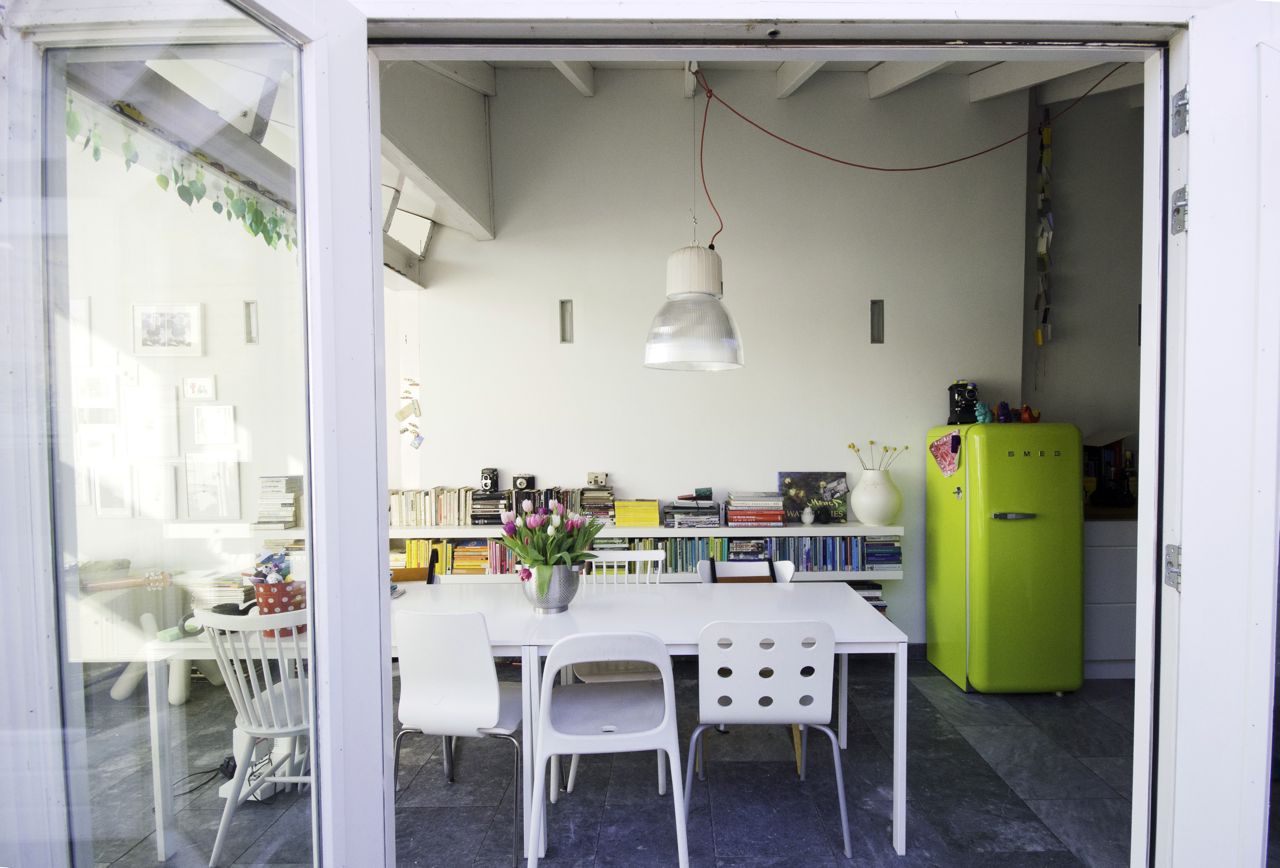 Frigo smeg dans une cuisine
