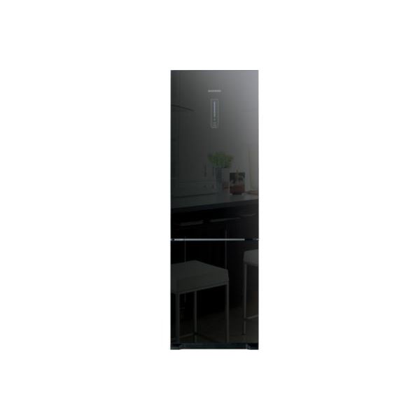 Frigo beko noir miroir