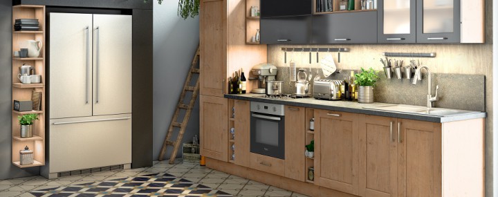 Frigo américain étroit