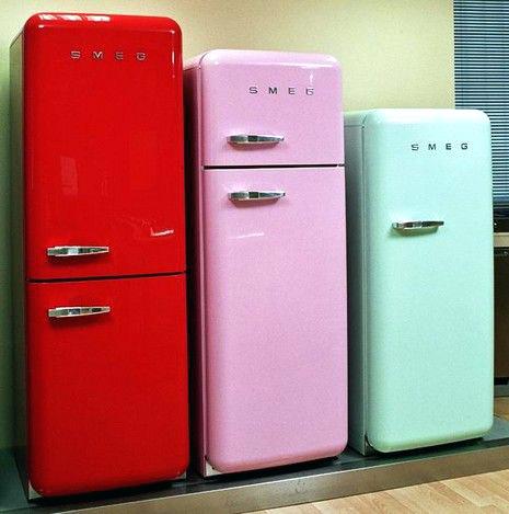 Refrigerateur vintage rose pas cher