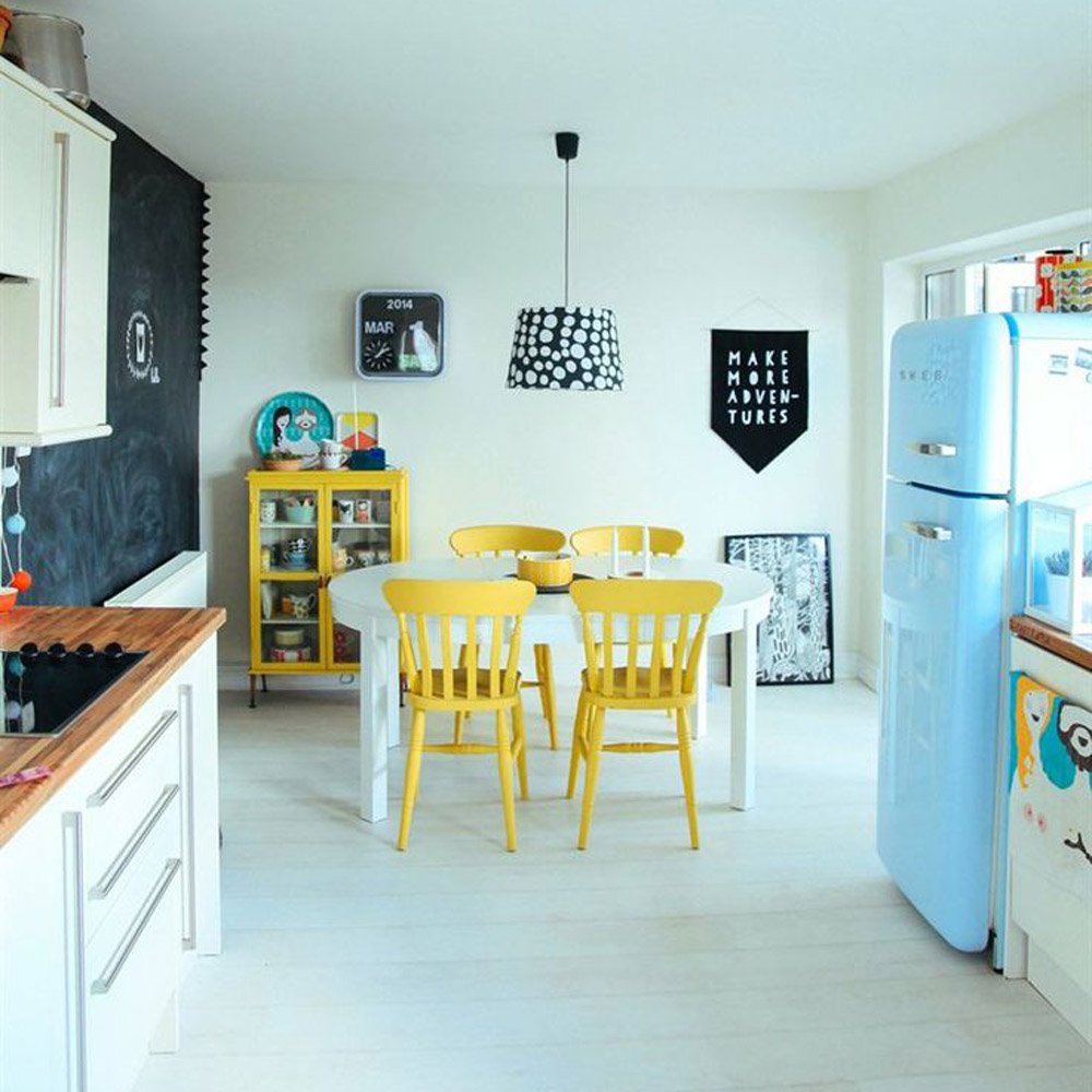 Frigo smeg moutarde