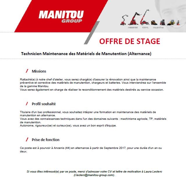 Frigoriste alternance