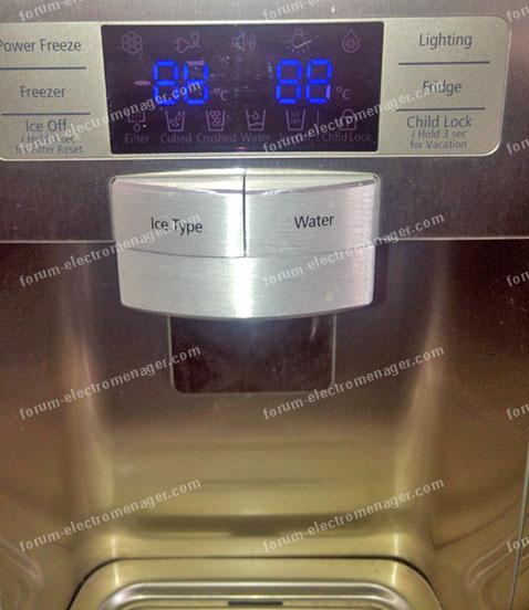 Frigo americain samsung fuite
