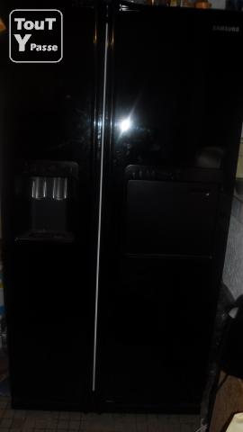 Frigo americain samsung noir brillant