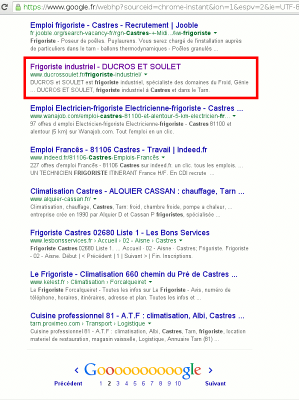 Frigoriste international