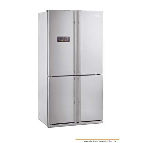 Réfrigérateur beko semi no frost 455l inox
