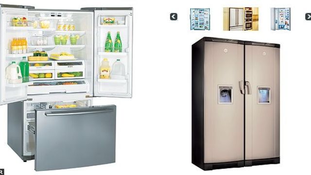 Frigo americain avec miroir