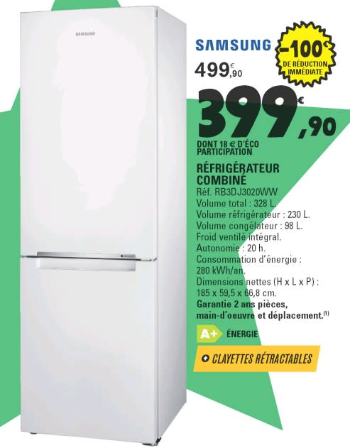 Frigo top e leclerc