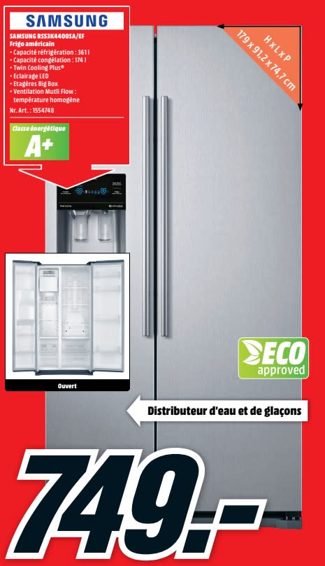 Frigo americain samsung media markt