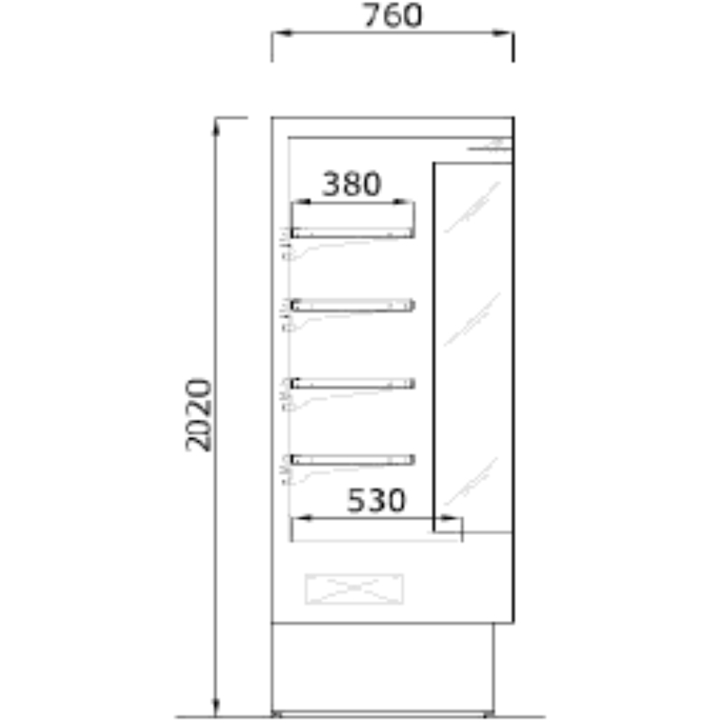 Largeur frigo standard