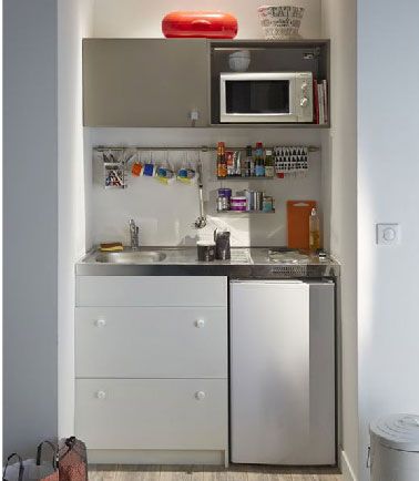 Kitchenette avec lave linge