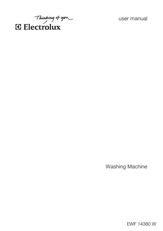 Electrolux energy saver lave linge mode d'emploi