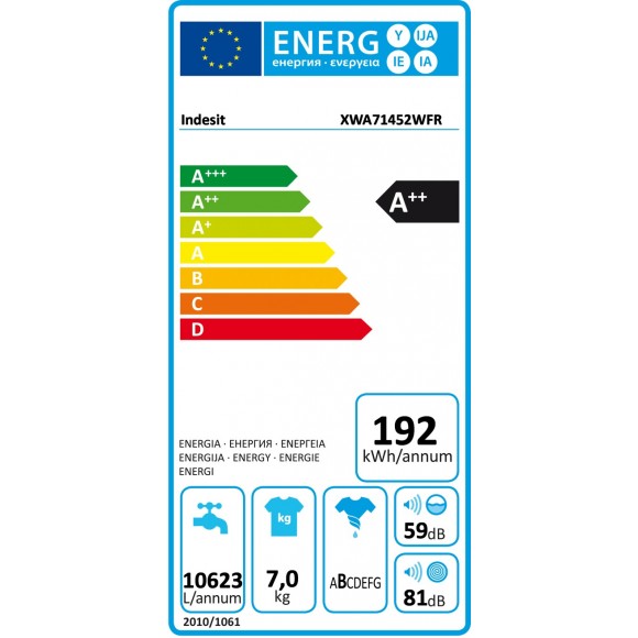 Lave linge indesit xwa 71452 w fr