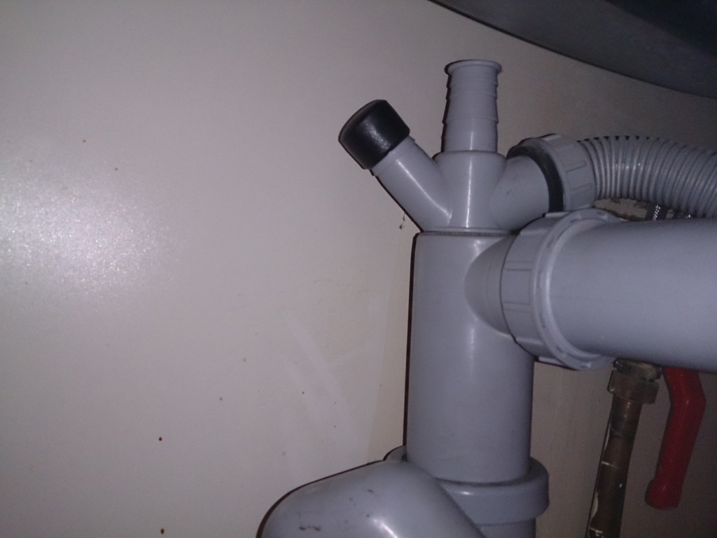 Tuyau double evacuation lave linge
