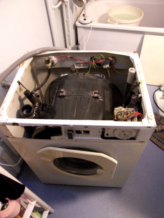 Demontage cuve lave linge