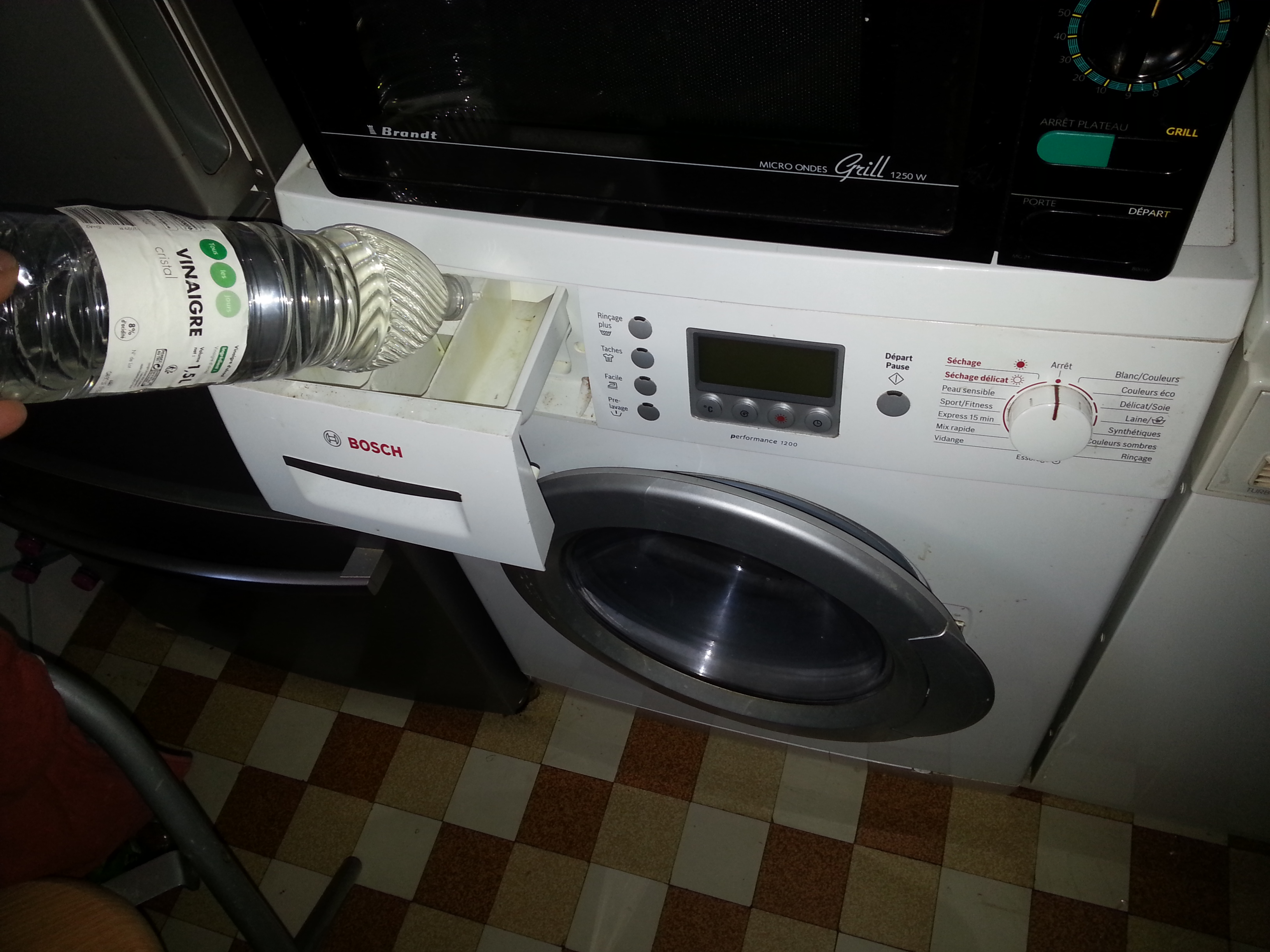Détartrer un lave linge au vinaigre blanc