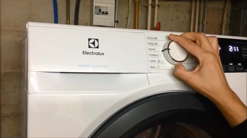 Programme test lave linge electrolux