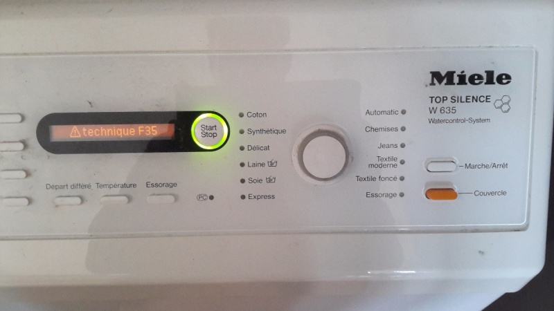 Lave linge essorage en panne