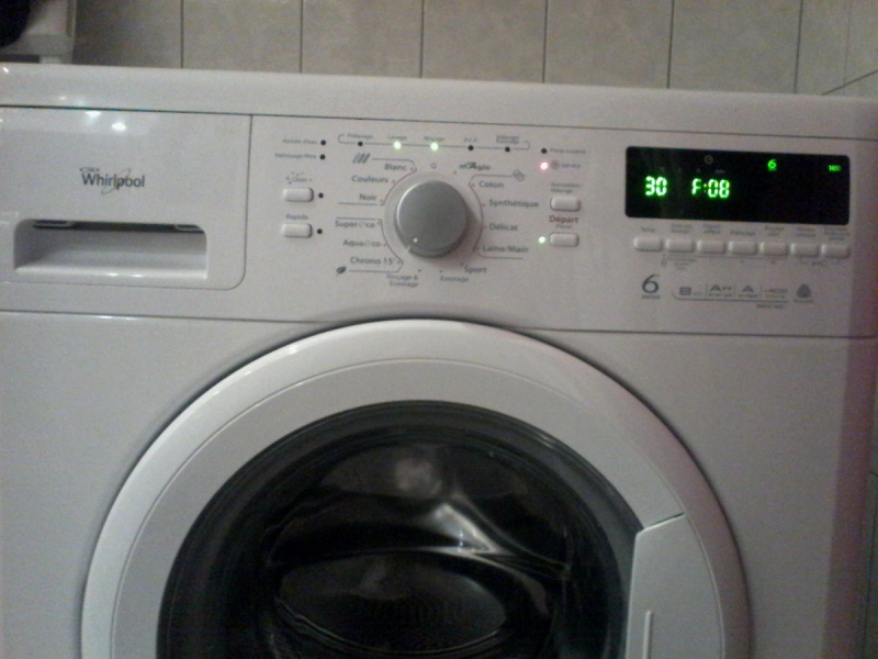 Code erreur f08 lave linge brandt