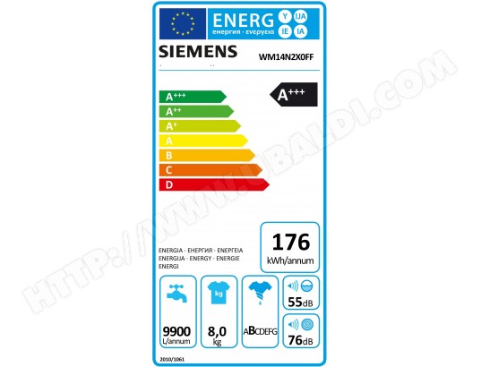 Siemens - lave linge frontal wm14n2x0ff