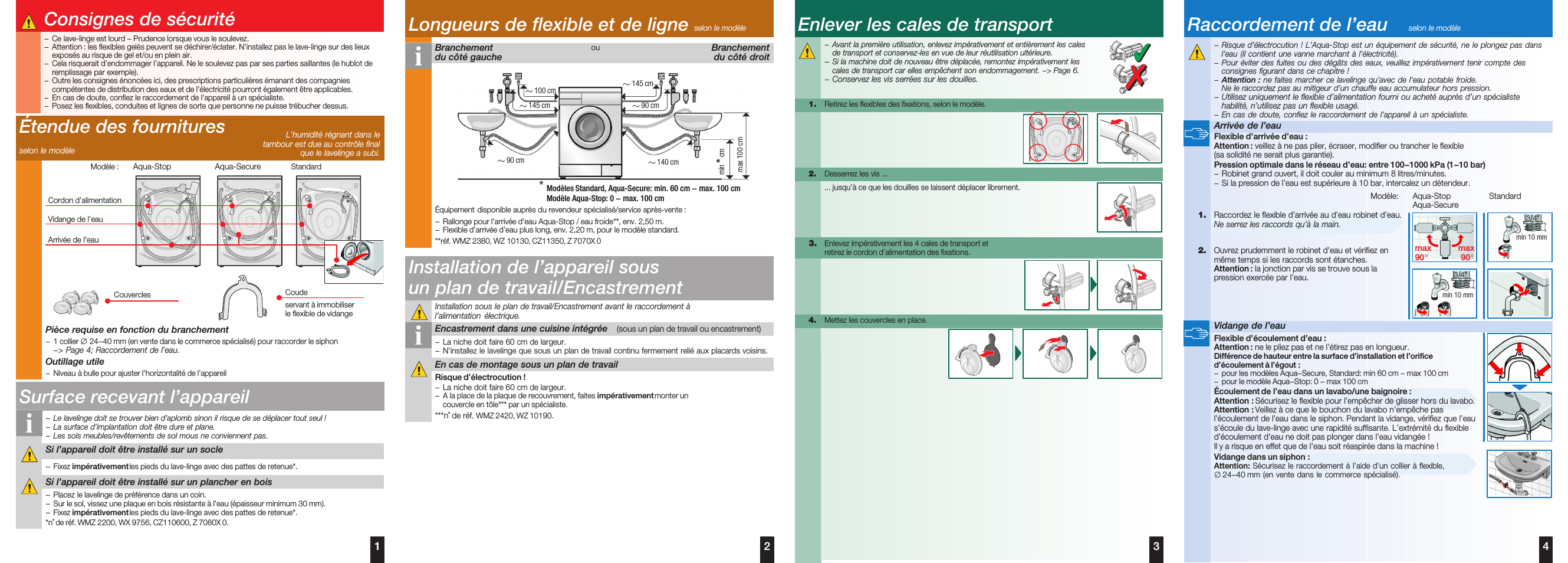 Notice d'utilisation lave linge bosch
