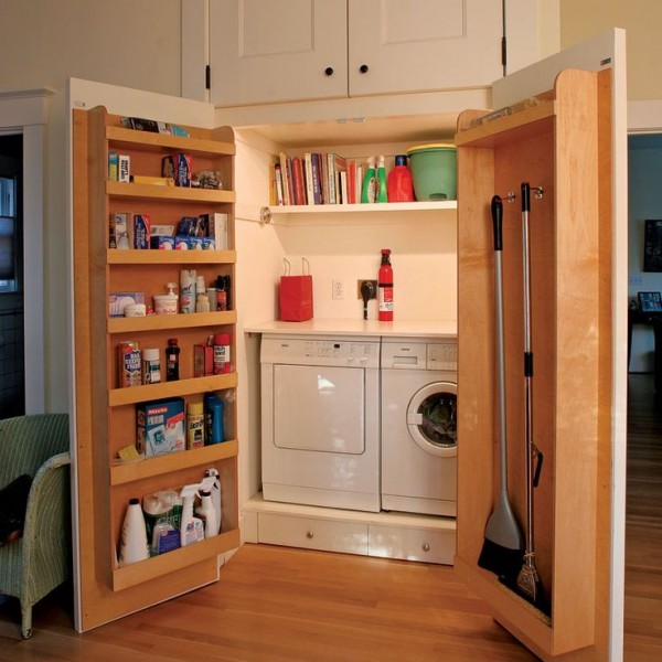 Meuble pour cacher lave linge et seche linge