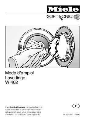 Lave linge miele softtronic w 402