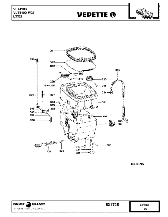 Lave linge vedette vlt4100