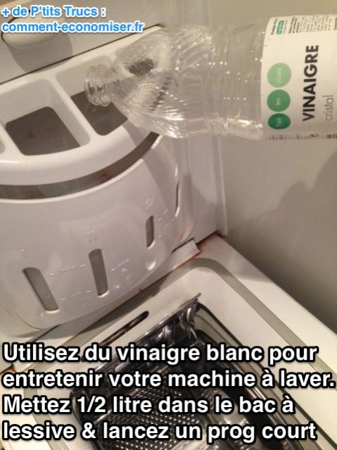 Comment laver son lave linge avec du vinaigre blanc