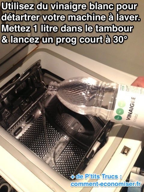 Mettre du vinaigre dans le lave linge