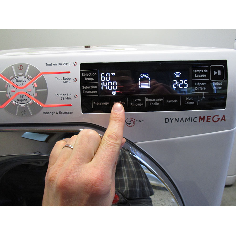 Lave linge hublot hoover dmt413ah/1