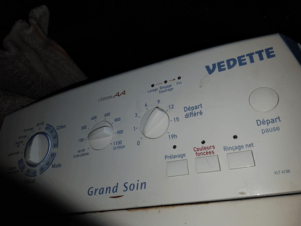 Lave linge vedette notice