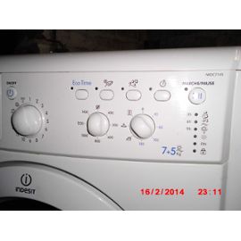 Lave linge sechant indesit iwdc 7145 blanc
