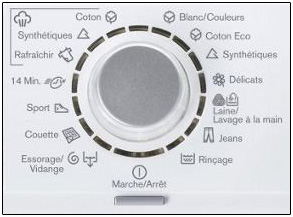 Selecteur de programme lave linge