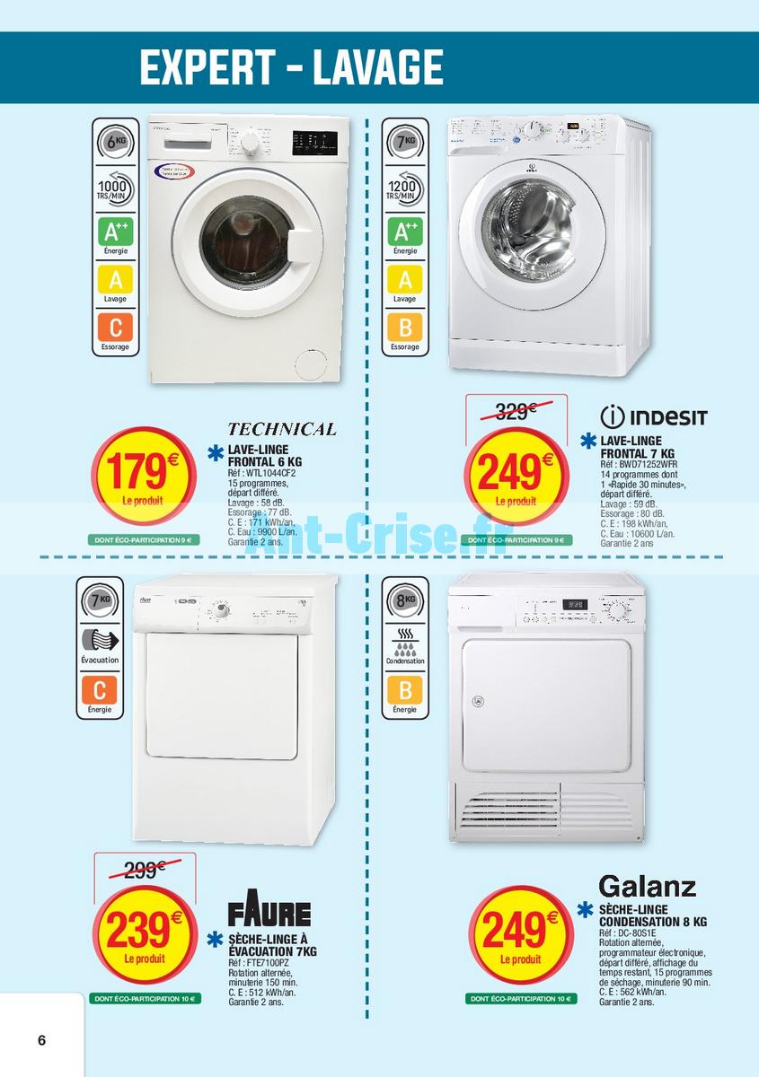 Lave linge top super u