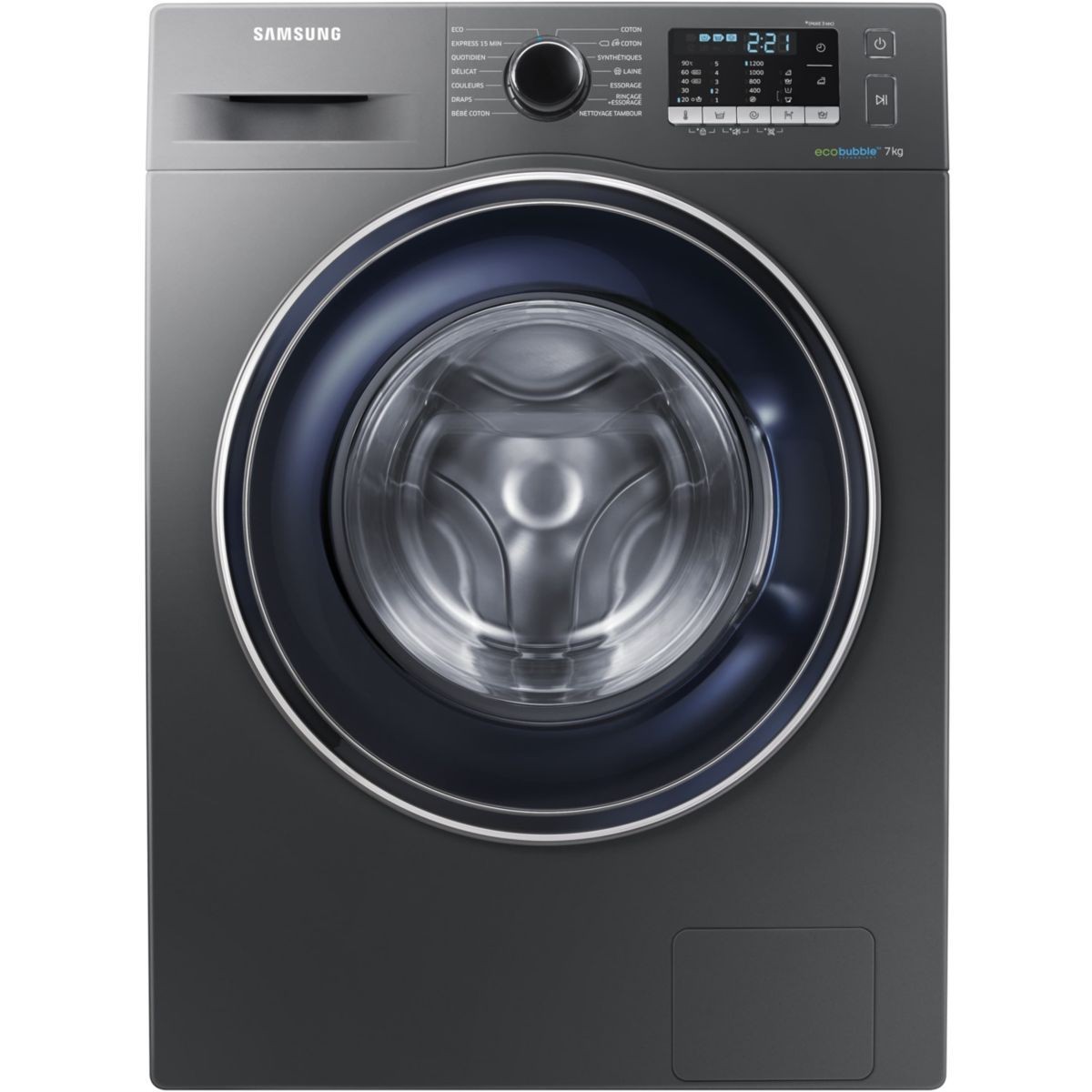 Lave linge hublot samsung ww70j3283kw crystal care