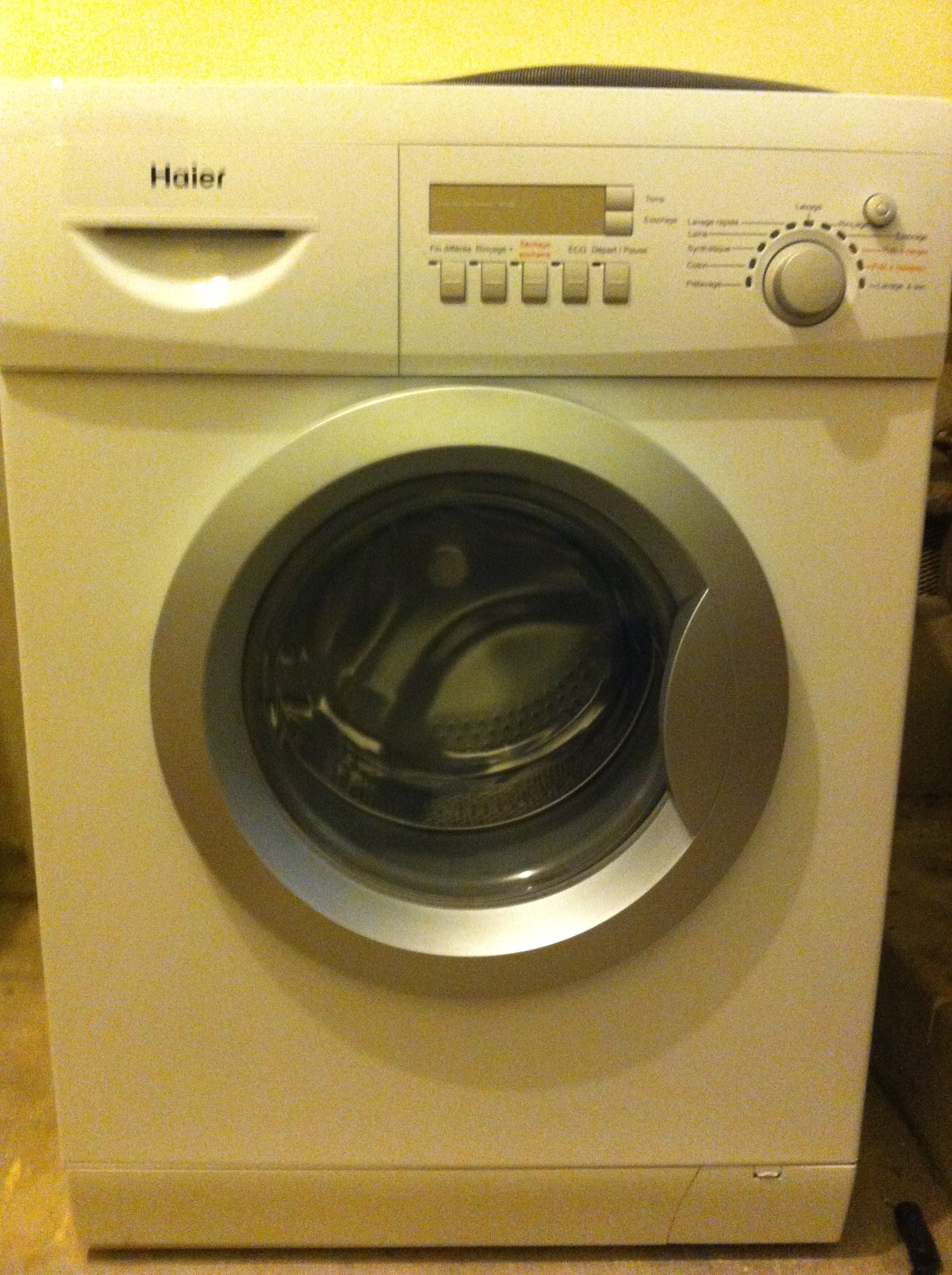 Haier lave linge seche linge